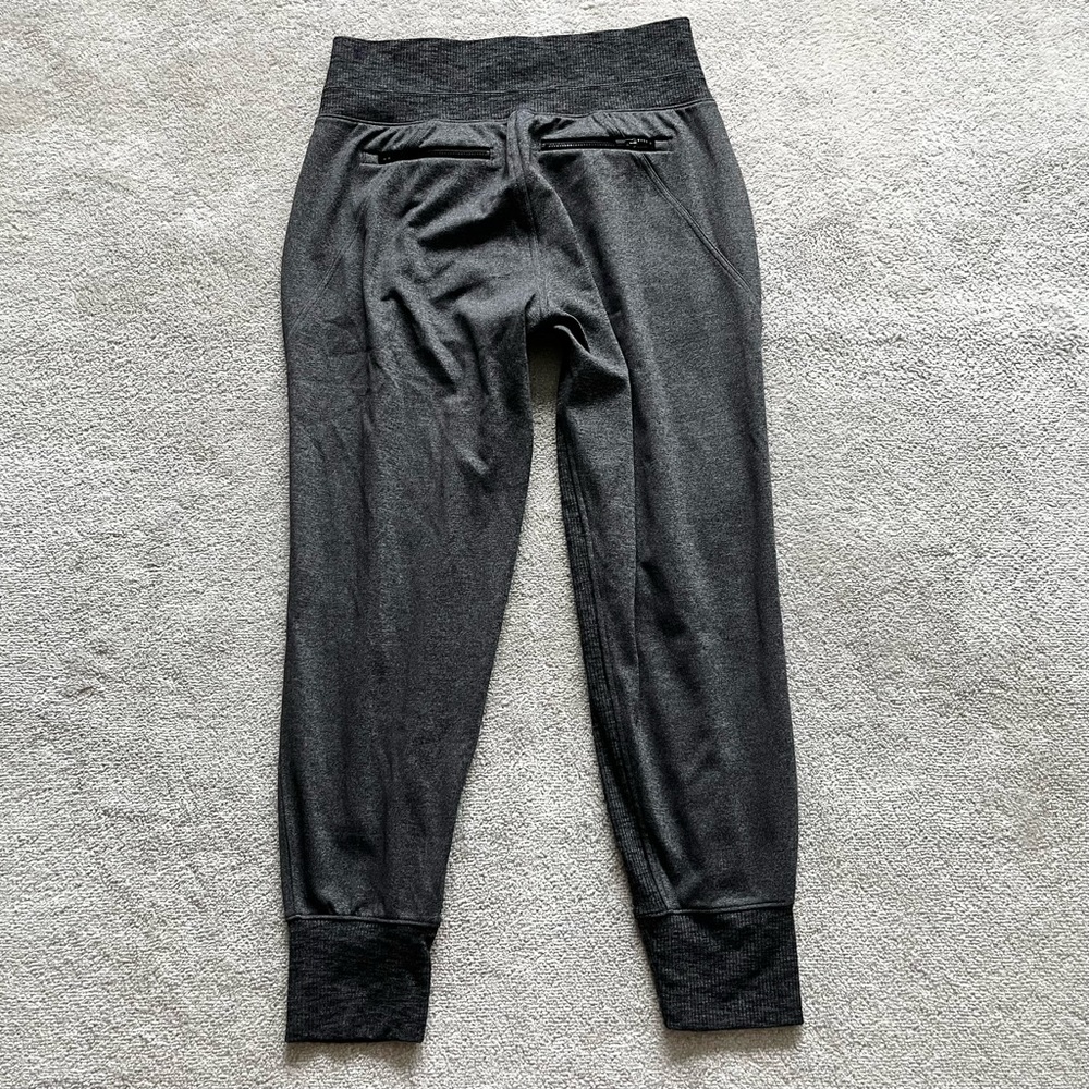 Athleta Dark Gray Heather Jogger Track Pants - Picture 3 of 10